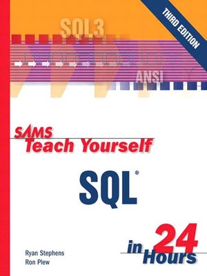 cover image of Sams Teach Yourself SQL&#174; in 24 Hours